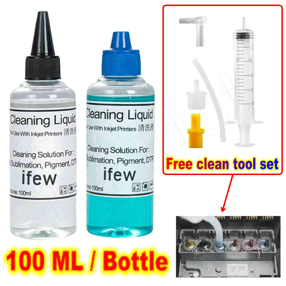 Print Head Cleaning Kit - Inkjetprinterkop reinigingsmiddel reinigingsvloeistof voor Epson Hp